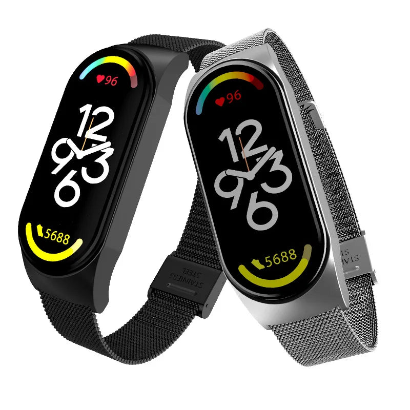 Stainless Steel Straps for Xiaomi Mi Band 4-7