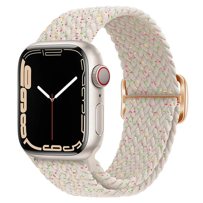 Braided Solo Loop Elastic Band for Apple Watch | Fits All Series & Sizes (38mm-49mm)