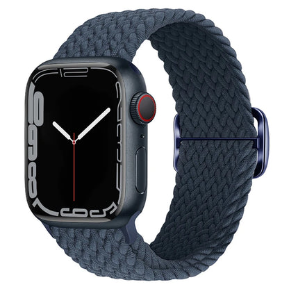 Braided Solo Loop Elastic Band for Apple Watch | Fits All Series & Sizes (38mm-49mm)