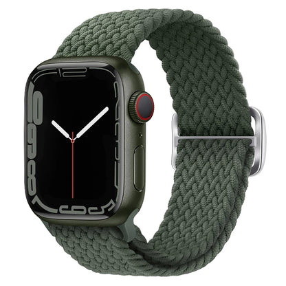 Braided Solo Loop Elastic Band for Apple Watch | Fits All Series & Sizes (38mm-49mm)