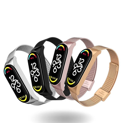 Stainless Steel Straps for Xiaomi Mi Band 4-7